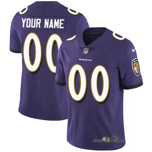 Baltimore Ravens Customized Men's Limited Purple ized Team Color Jersey ...