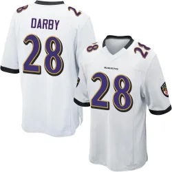 Ronald Darby Baltimore Ravens Youth Purple Name & Number Logo T