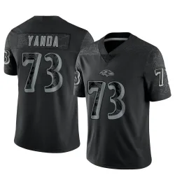 Limited Men's Marshal Yanda Purple Jersey - #73 Football Baltimore Ravens  Player Name & Number Tank Top Size 40/M