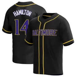 Nike Men's Baltimore Ravens Kyle Hamilton #14 Purple Game Jersey