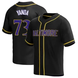 Limited Men's Marshal Yanda Black Alternate Jersey - #73 Football Baltimore  Ravens 100th Season Vapor Untouchable Size 40/M